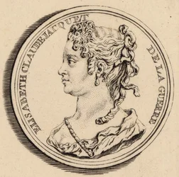Ritratto della compositrice Elisabeth Claude Jacquet de La Guerre 1665-1729