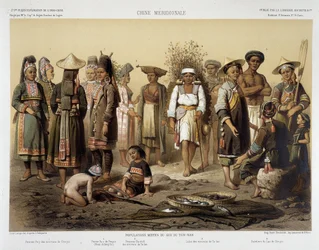 Gruppi etnici intorno al 1870 in "Viaggio di esplorazione in Indocina 1866-1868" di Francis Garnier, Parigi