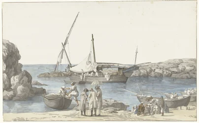 Veduta di Taranto e porto di Luogo Vivo (Voyage en Italie, en Sicile et à Malte- 1778)