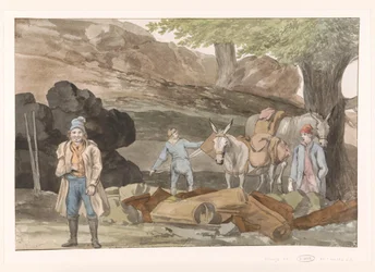 Sosta alla Grotta delle Capre al confine tra Nemorosa e Fredda. Viaggio in Italia, in Sicilia e a Malta - 1778