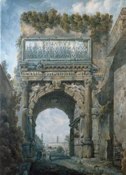Arco di Tito, Roma (acquerello)