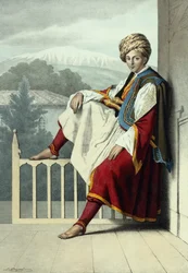 Assistente di Veli Pasha di Tessaglia, 1819 circa (litografia)