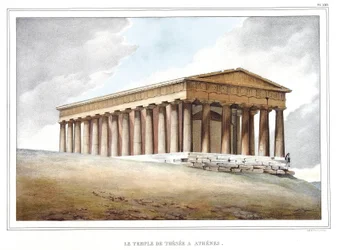 Il tempio di Teseo ad Atene. in 