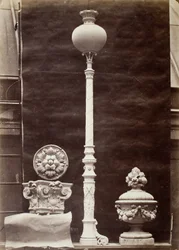 Dettagli interni e candelabri, Théâtre du Vaudeville, Parigi