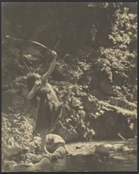 [Arciere donna nel bosco]