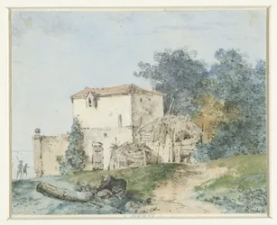 Casa di campagna in un paesaggio