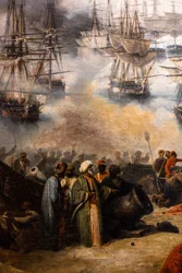 La battaglia di Navarin; vista dalla punta meridionale dell
