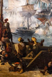 La battaglia di Navarin; vista dalla punta meridionale dell