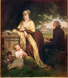 Louis Gauffier, Autoritratto con moglie e figli