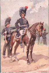 Gendarmi, Cartolina, 1920s