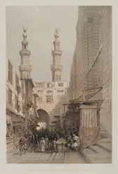 Minareti e Grande Ingresso dei Metwaleys, al Cairo