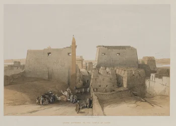 Egitto e Nubia, Volume II: Grande Ingresso al Tempio di Luxor, 1848