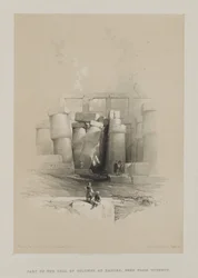 Parte della Sala delle Colonne a Karnak, Tebe