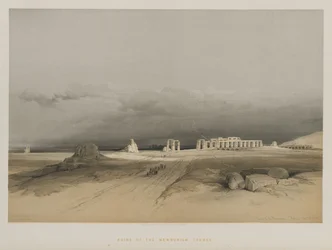 Egitto e Nubia, Volume II: Rovine del Memnonium, Tebe, 1847