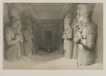 Egitto e Nubia, Volume I: Interno del Tempio di Aboo-Simbel, 1846