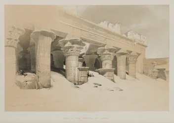 Egitto e Nubia Volume I: Portico del Tempio di Edfou, Alto Egitto, 1846