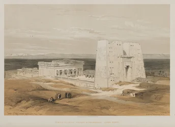 Egitto e Nubia, Volume I: Tempio di Edfou, Antica Apollinopoli, Alto Egitto, 1847