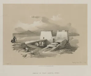 Egitto e Nubia, Volume I: Tempio di Wady Saboua, Nubia, 1846