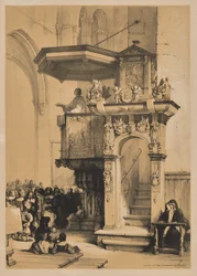 Schizzi in Belgio e Germania, Prima Serie, Pulpito nella cattedrale di Treviri
