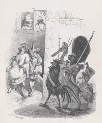 Più di una volta, lasciando il ballo in maschera il Sig. de *** fu arrestato dalla pattuglia..., ca. 1837-47