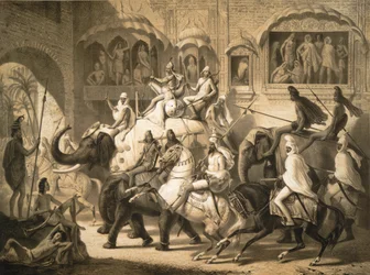 Una strada di Lahore (Marzo 1842)