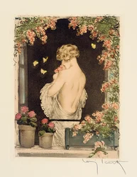 Le quattro stagioni: Estate, c.1928 (acquaforte e acquatinta colorata a mano)