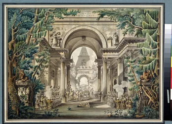 La processione al tempio