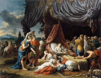 Alessandro Magno e Efestione al capezzale della moglie di Dario III