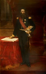 Ritratto di Leopoldo II, Re dei Belgi, ca 1870