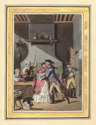 Storia di Manon Lescaut volume I, pubblicato 1797. Creatori: Louis-Joseph Lefevre, Jacques Joseph Coiny