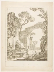 La fontana nelle rovine