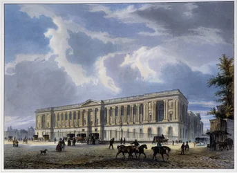 Vista della Colonnata del Louvre - in Paris en 1837