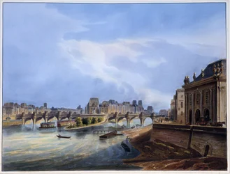 Vista del Pont Neuf - in “Paris en 1837”