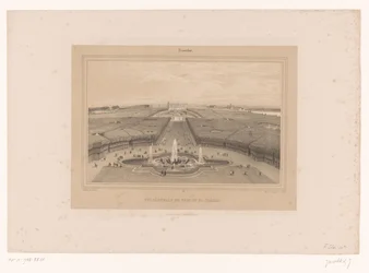 Vista dei giardini di Versailles