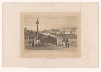 Veduta del Palais du Louvre dal Pont Neuf