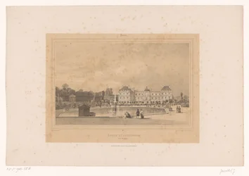 Vista del Palais du Luxembourg dal Jardin du Luxembourg