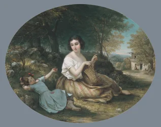 Il fabbricante di cesti, 1853