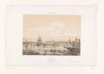 Vista del Bacino Napoleone III al porto di Cherbourg (serie: Hedendaags Frankrijk)