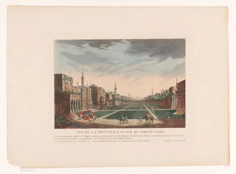Veduta di una piazza al Cairo (Stadsgezichten in Italië, Spanje en Egypte)