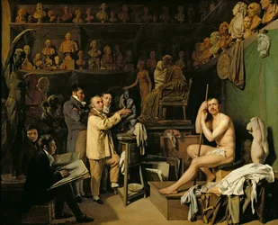 Lo studio di Jean Antoine Houdon (1741-1828)