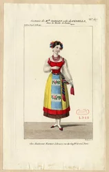 Mademoiselle Noblet come Fenella. Costume per l