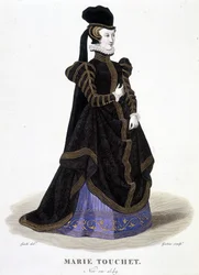 Ritratto di Marie Touchet (1549-1638) - in "Galerie francaise de femmes famés"