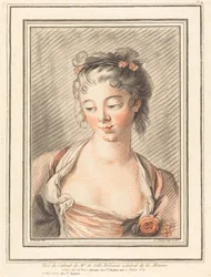 Busto di una giovane donna che guarda in basso, 1773 o successivo