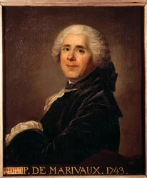 Ritratto di Pierre Carlet de Chamblan de Marivaux (1688-1763). Dipinto di Louis Michel van Loo (1743)
