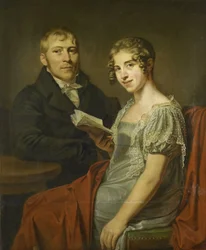 Hendrik Arend van den Brink e sua moglie Lucretia Johanna van de Poll