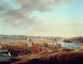 Cantiere navale: La città di Brest (dettaglio)