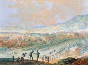 La città di Cap Francais (oggi Cap-Haitien) ad Haiti