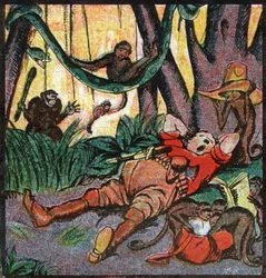 Nestor Fenleroc, colono europeo che caccia in Africa, 1923