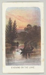 Sera sul lago, dalla serie Vedute di Central Park, New York, Parte 3