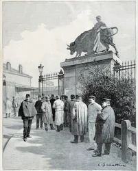 Scioperanti al macello de la Villette